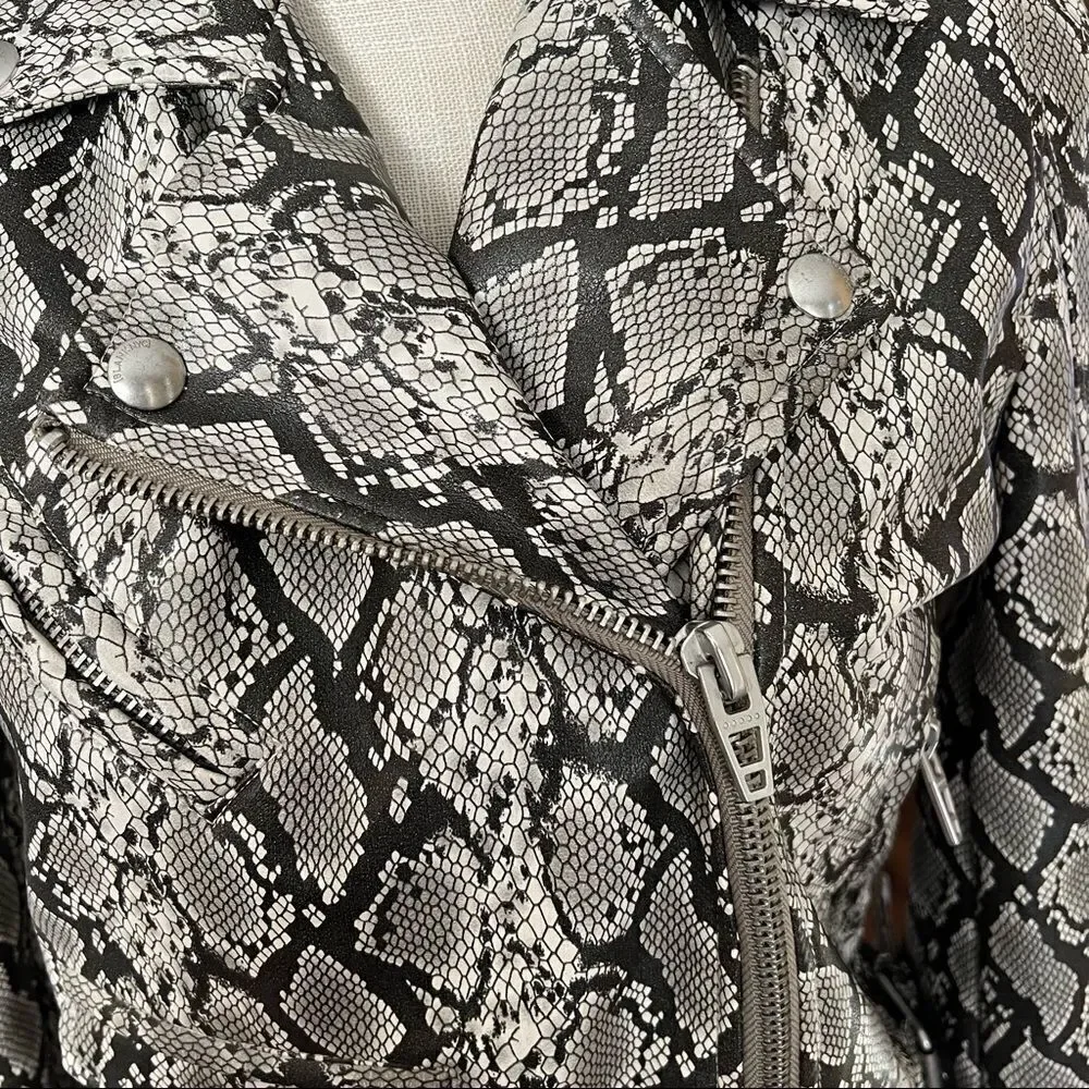 Blank NYC Snake Print Jacket - Gray and Cream - Picture 3 of 7